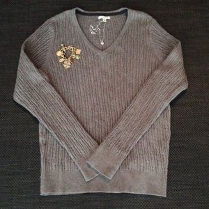 ❤️SONOMA Sweater. Size Medium Grayish Brown. So Fab!